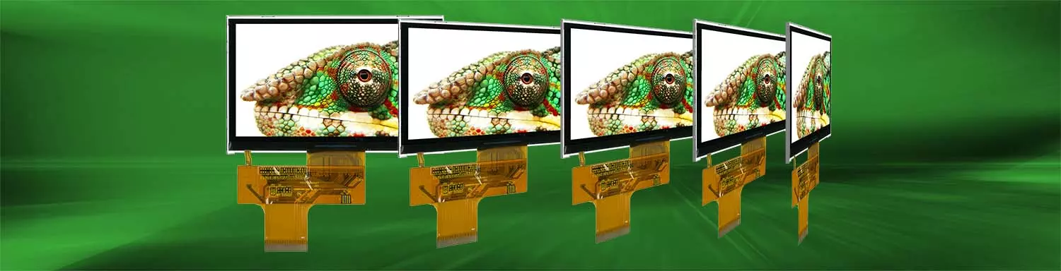 Wide viewing angle, high brightness even from the side. Stable colours. Wide viewing angle, high brightness even from the side. Stable colours.