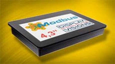 Modbus TCP/RTU Display with touch RS-485, LAN, WiFi