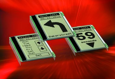 LCD display for vertical installation