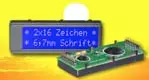 Blue LCD for pcb mounting