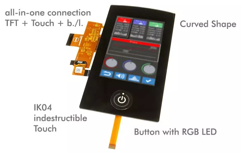 Individually customized displays with touch, adapted to your needs