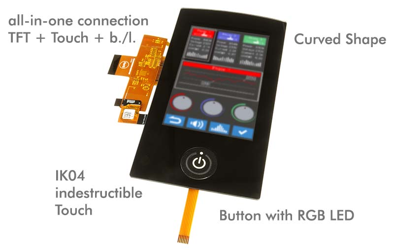 Individually customized displays with touch, adapted to your needs